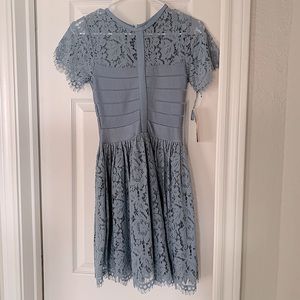 NWT French Connection Lace Dress (blue)